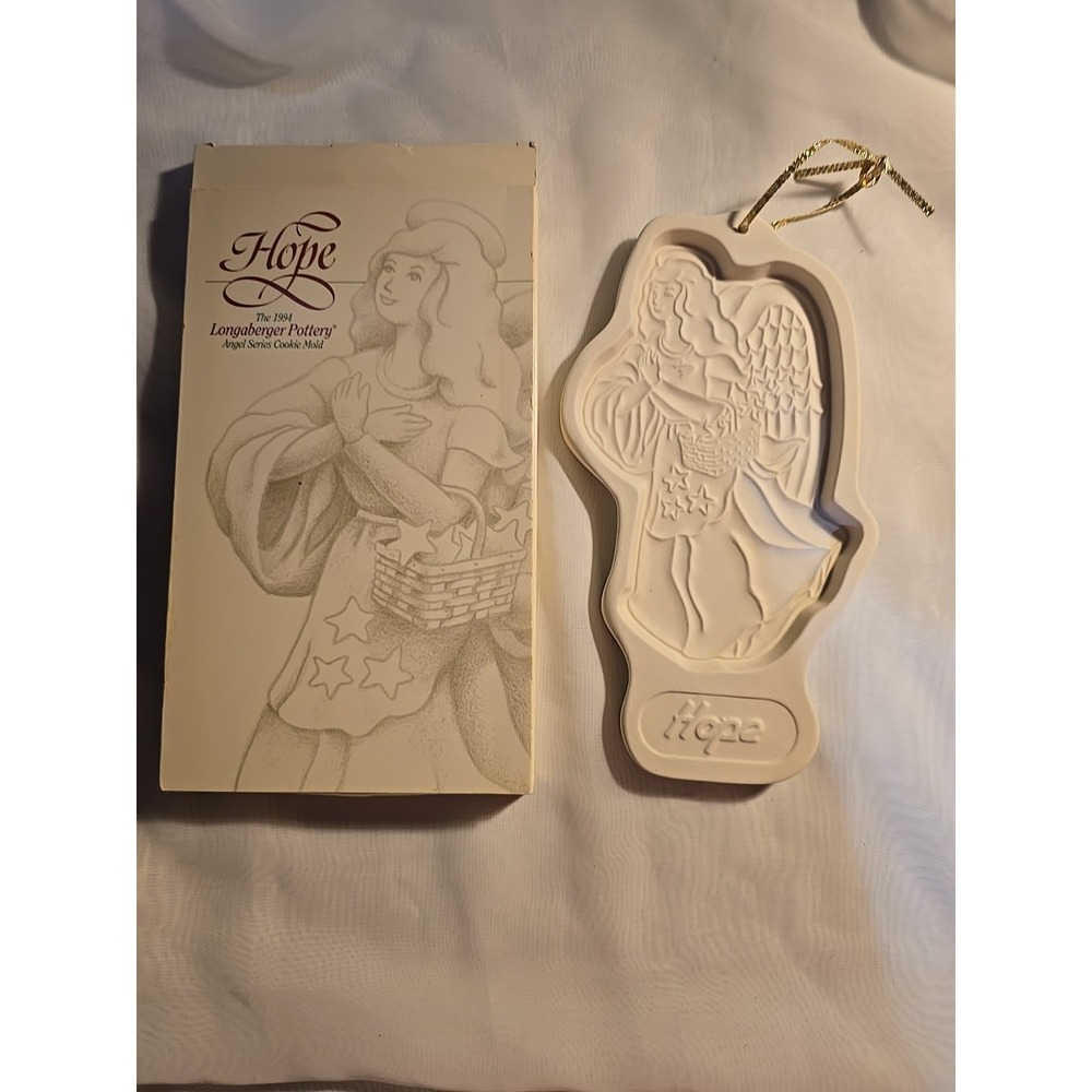 1994 Longaberger Pottery - "HOPE" - Angel Series Cookie Mold NEW!!
